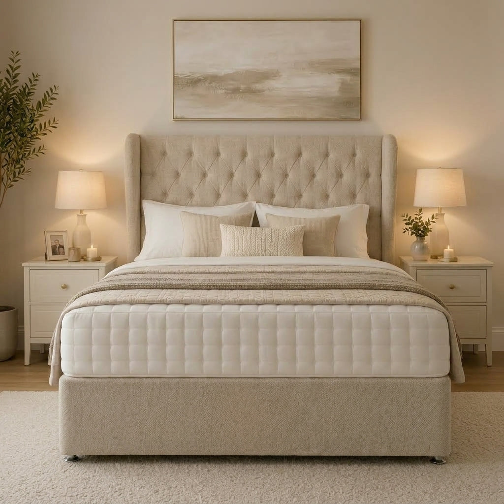 Jasmine Winged Drawer Bed