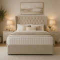 Jasmine Winged Drawer Bed