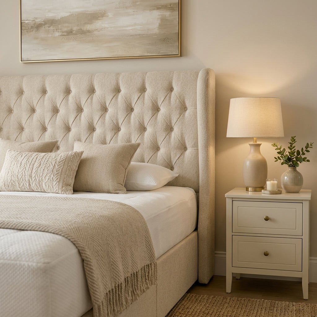 Jasmine Winged Drawer Bed