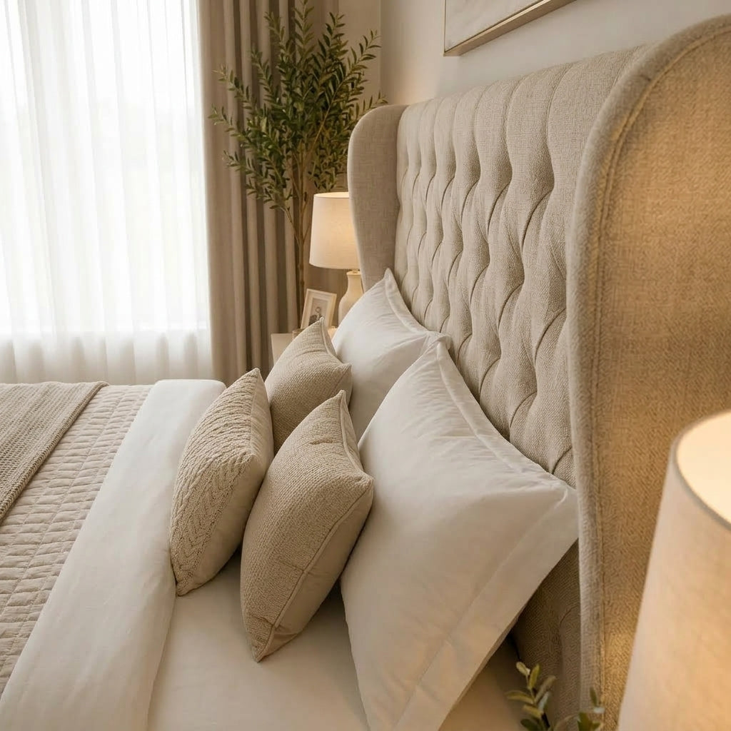 Jasmine Winged Drawer Bed