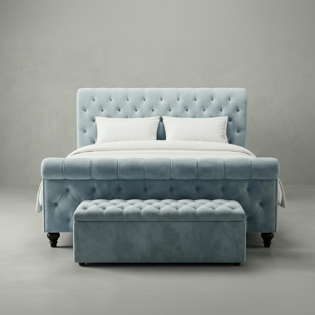 The Ascot Sleigh Bed