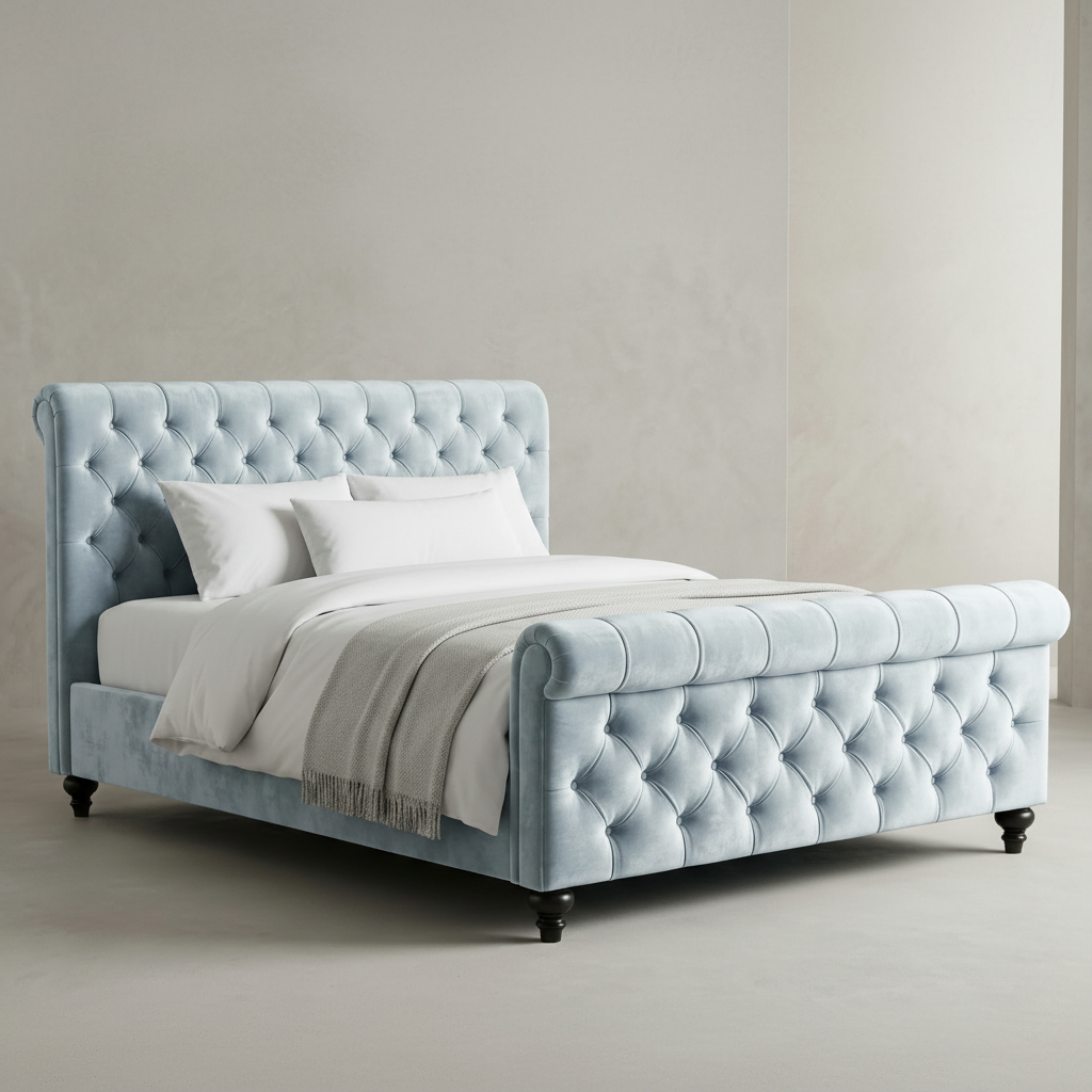 The Ascot Sleigh Bed