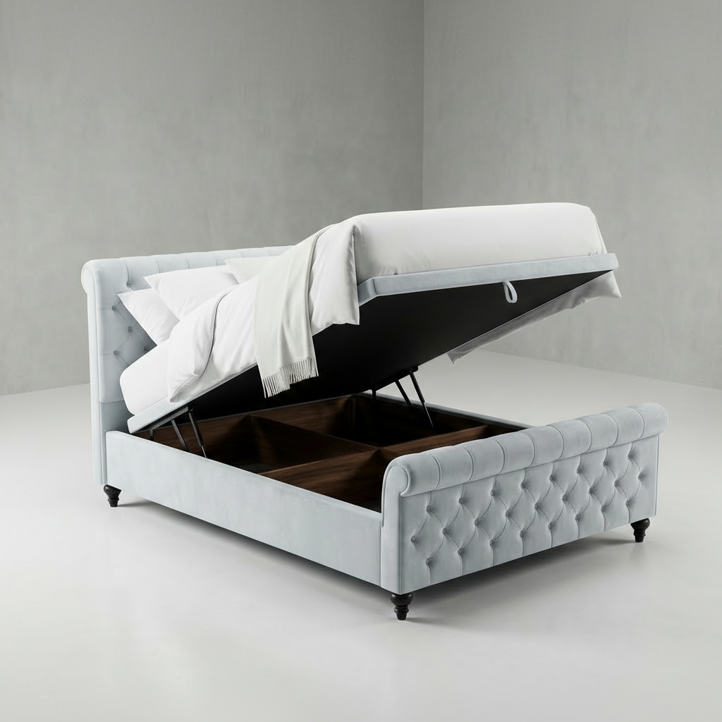 The Ascot Sleigh Bed